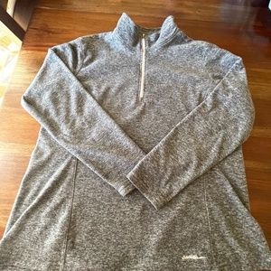 Eddie Bauer 3/4 Zip Fleece Gray XL